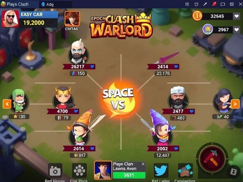 Epoch Clash Warlord Game Screenshot